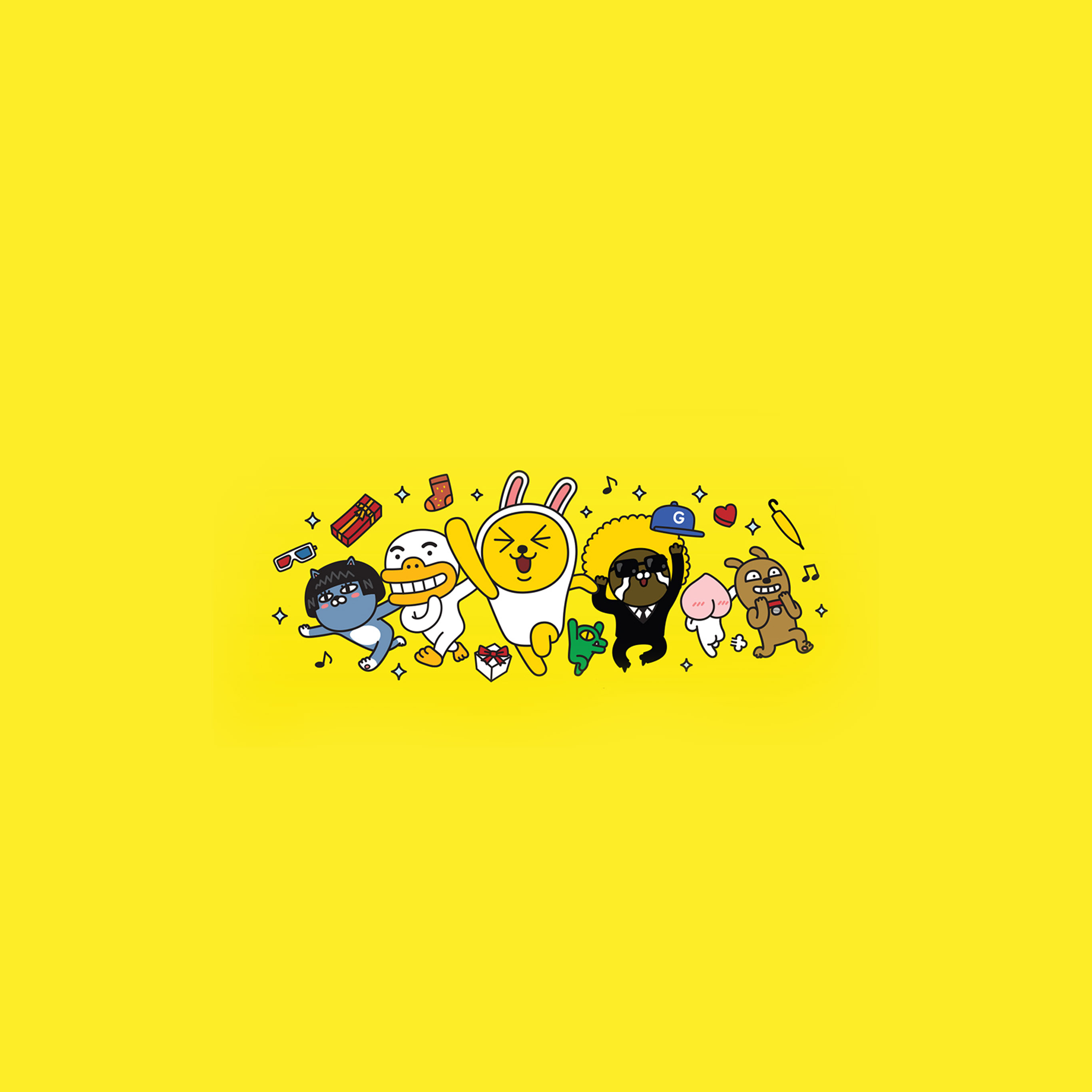 Kakao Friends Wallpaper Laptop - HD Wallpaper 