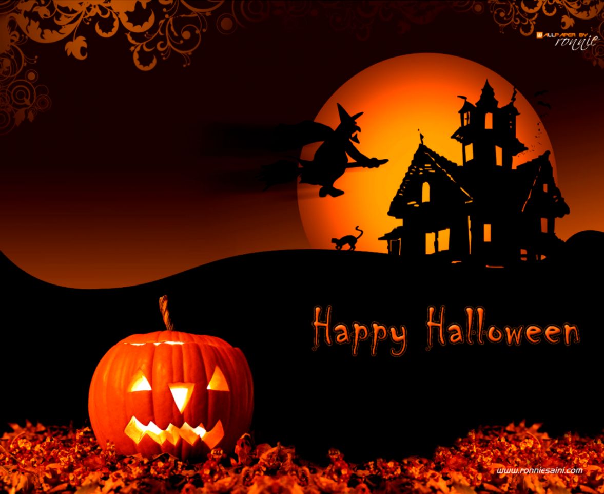 Happy Halloween Wallpaper Creative Excavating - Happy Halloween - HD Wallpaper 