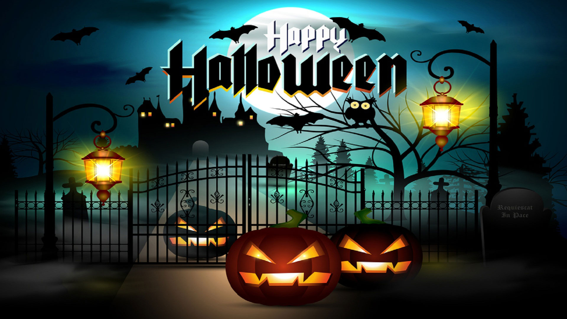 Happy Halloween Wallpaper High Quality Resolution - Halloween Backgrounds - HD Wallpaper 