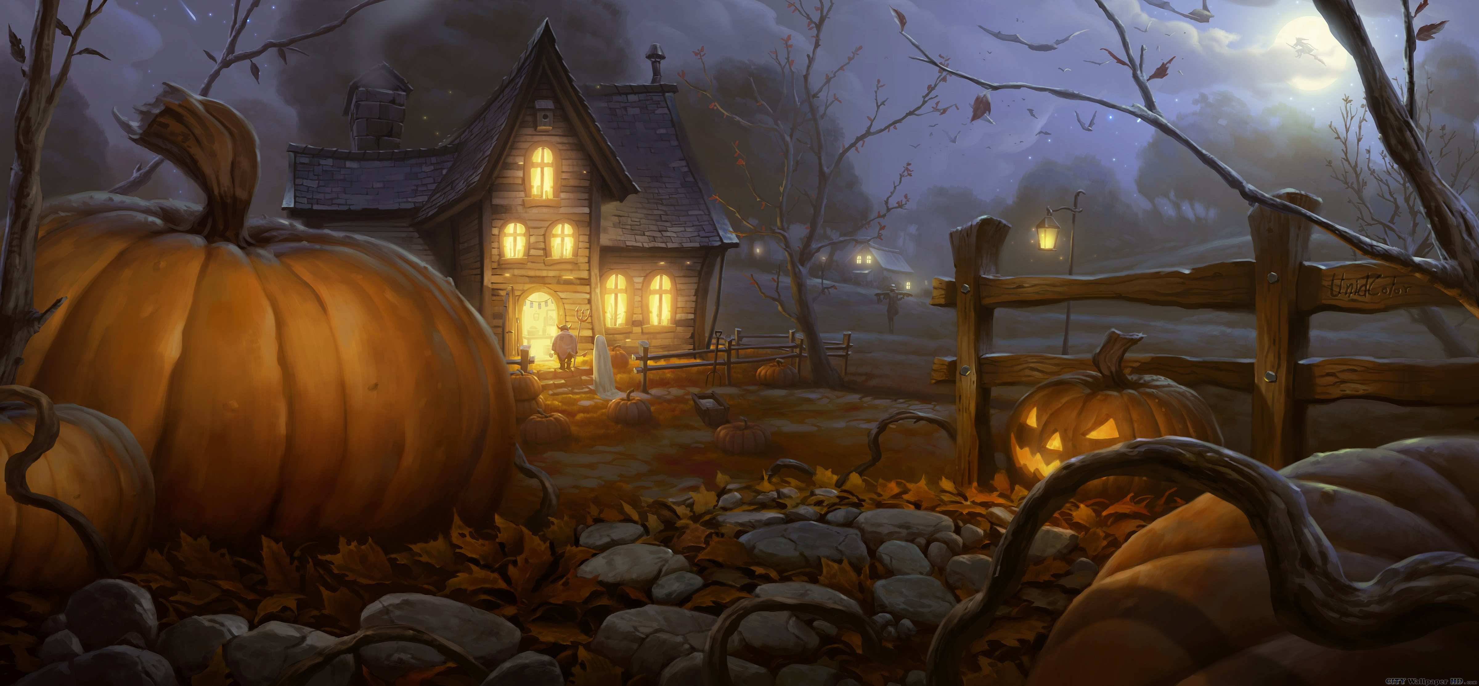 Halloween Wallpaper - - Halloween Desktop - HD Wallpaper 