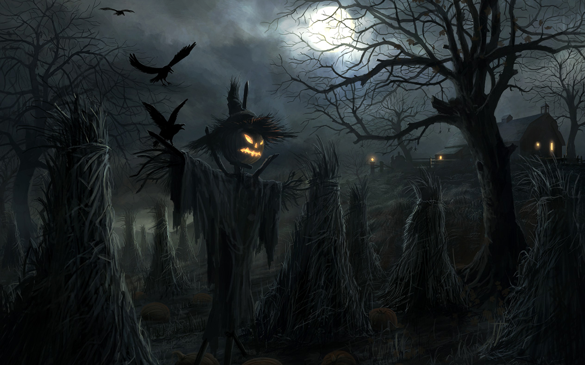 Creepy Halloween Desktop Backgrounds - HD Wallpaper 
