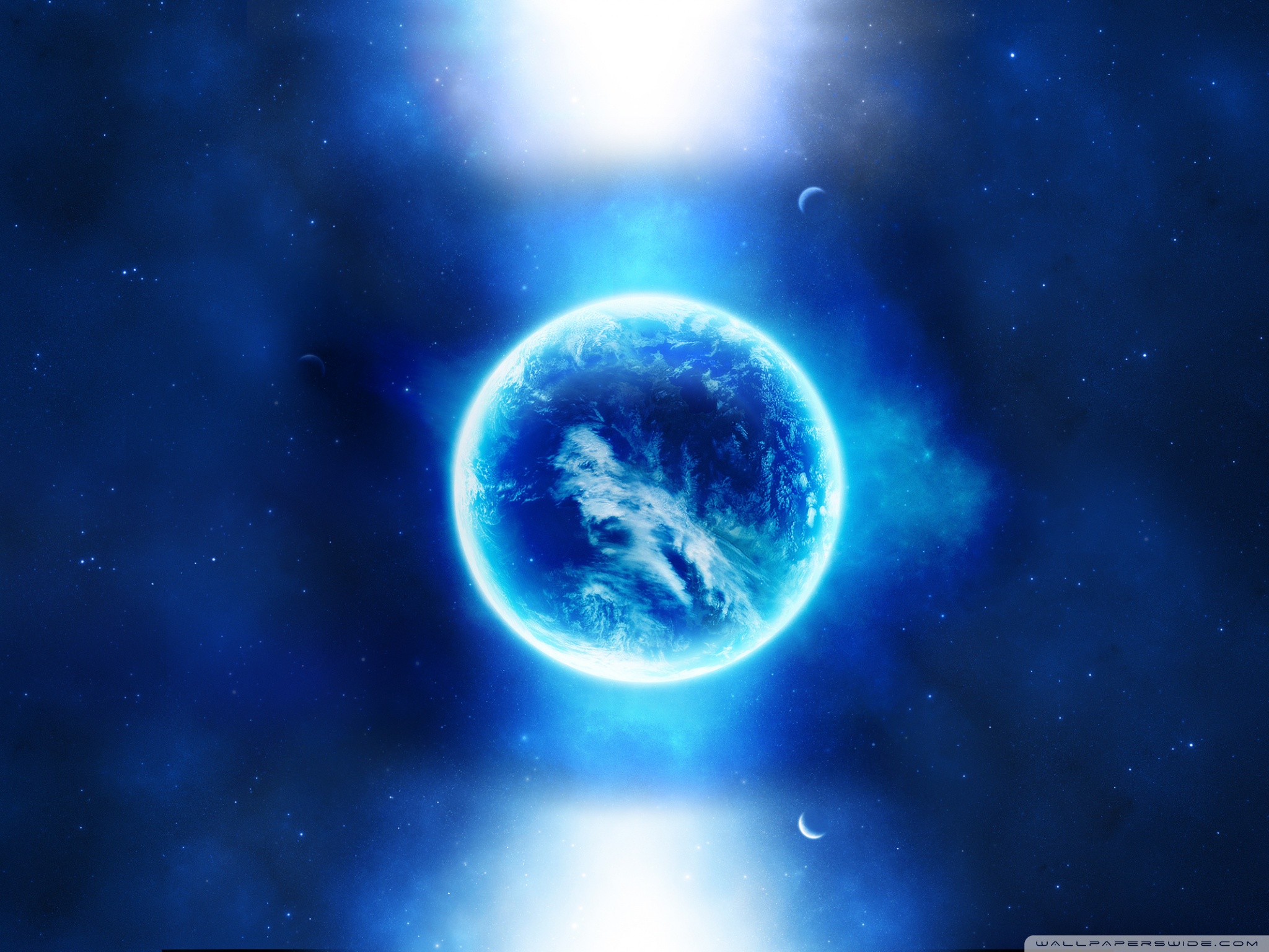 Earth Blue - HD Wallpaper 