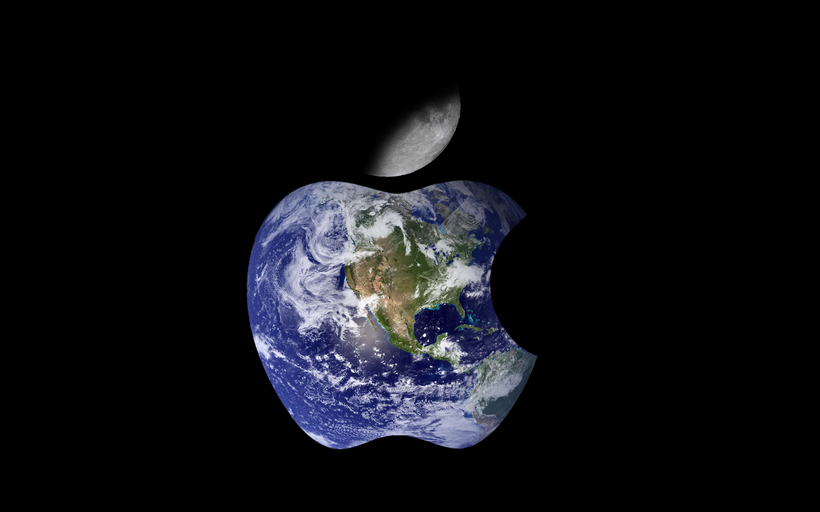 New Apple Wallpaper Earth - HD Wallpaper 