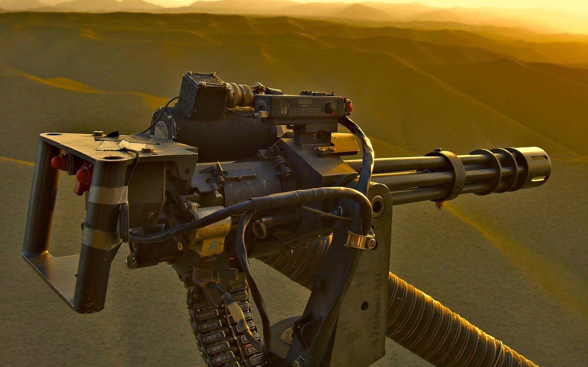 1920x1200, Heavy Machine Gun From Helicopter - Machine Guns On Helicopters - HD Wallpaper 