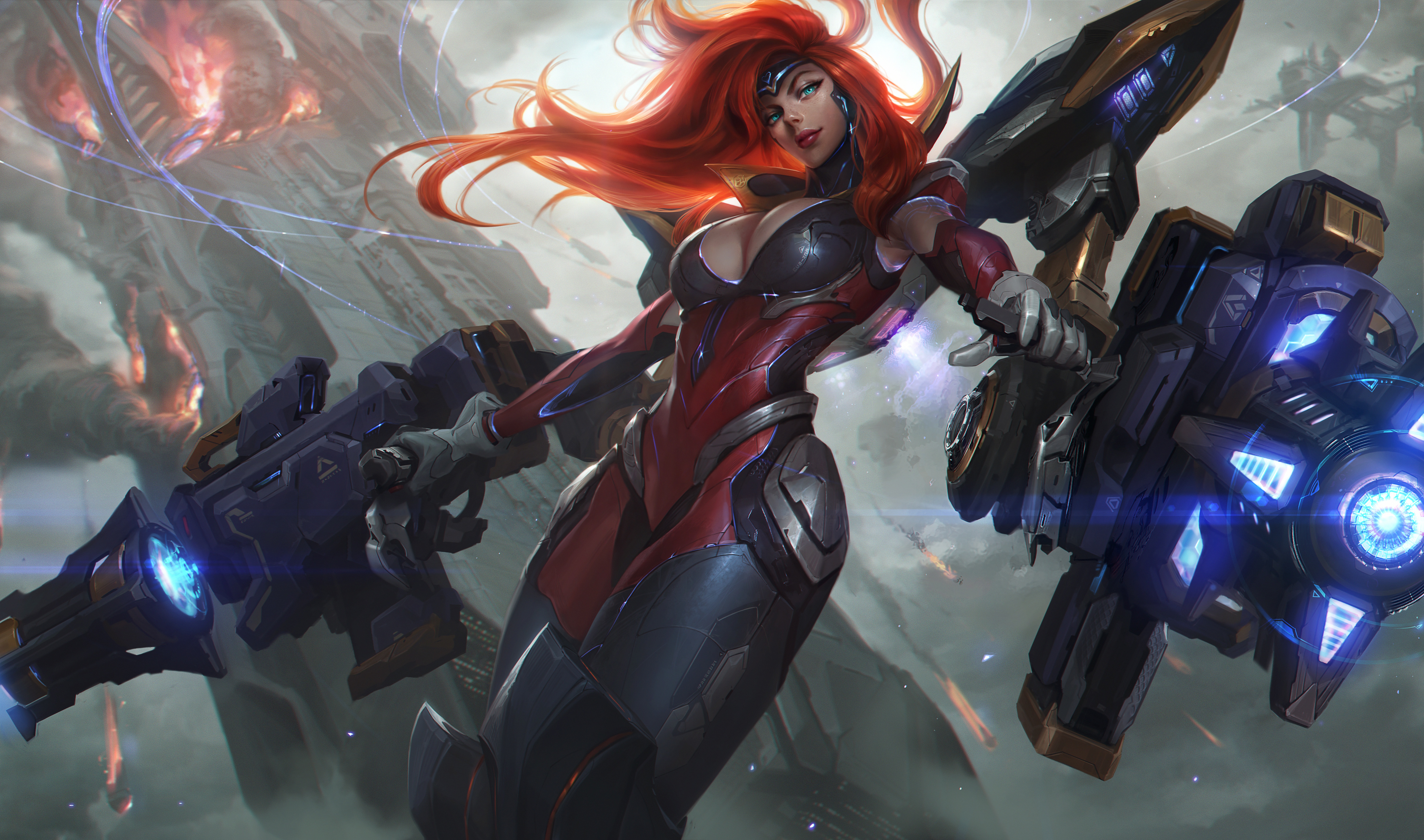 Gun Goddess Miss Fortune - HD Wallpaper 
