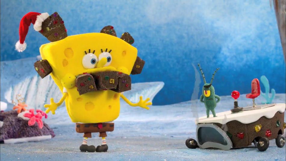 Christmas Spongebob - Spongebob Backgrounds For Christmas - HD Wallpaper 