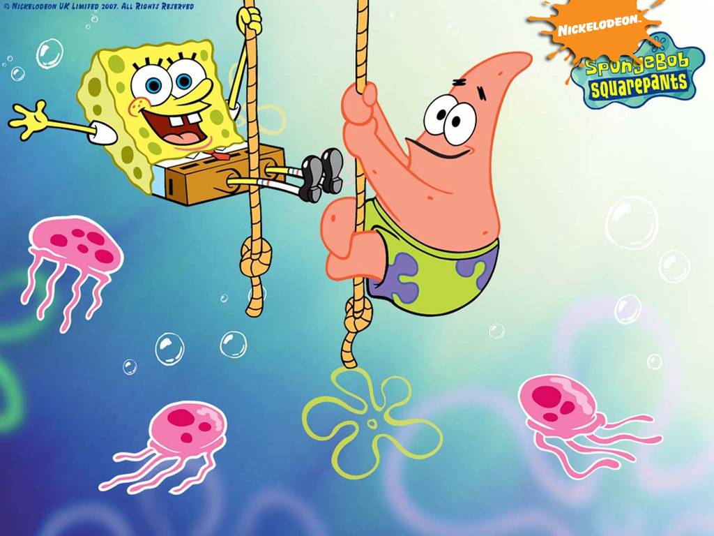 Awesome Spongebob Squarepants Hd Wallpaper Pack 669 - Spongebob Squarepant And Patrick - HD Wallpaper 