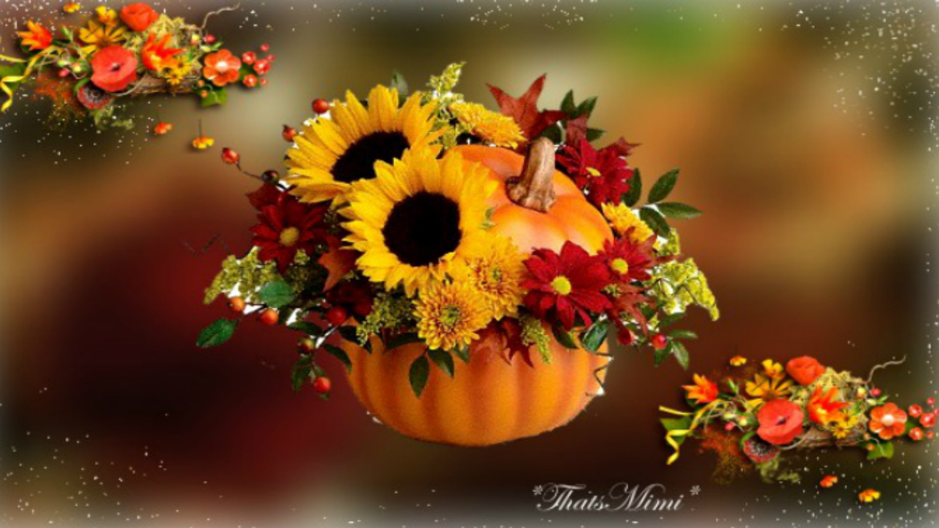 Fall Flowers Hd - HD Wallpaper 