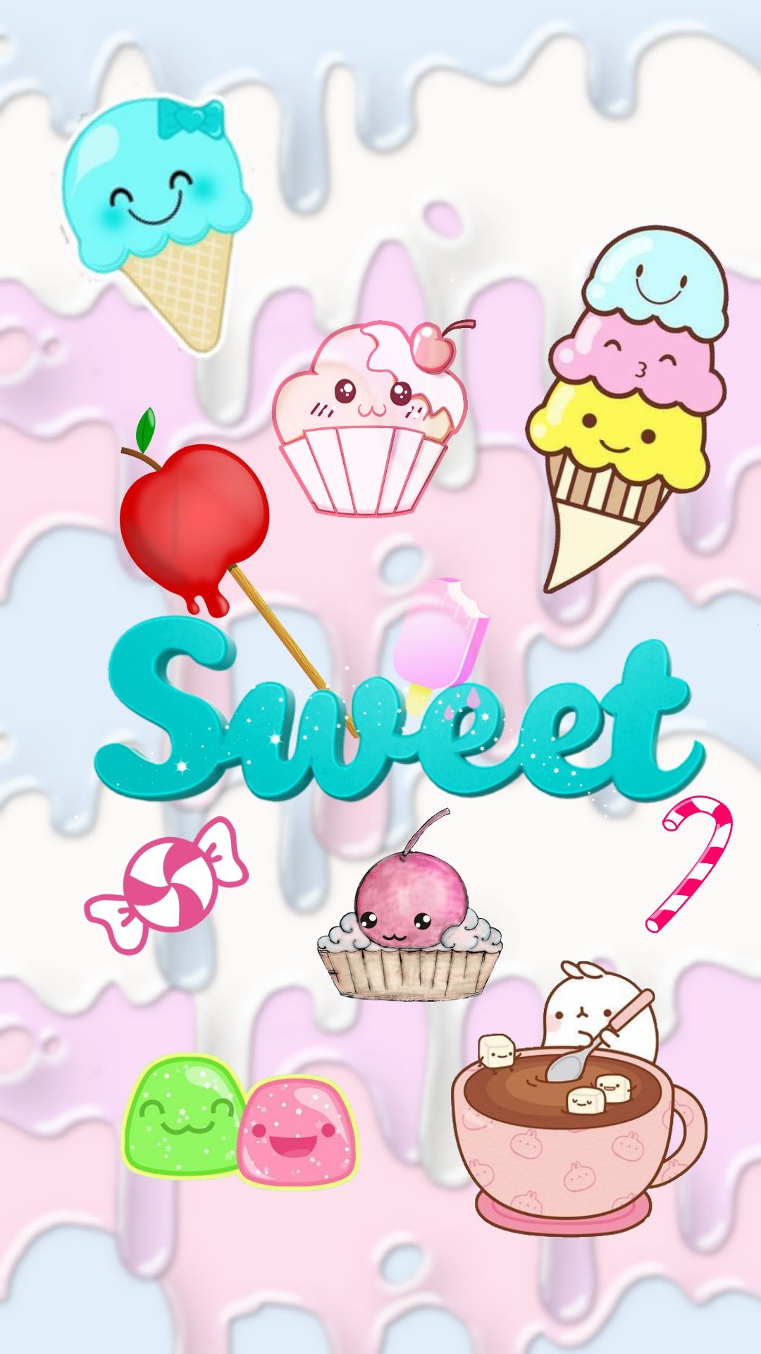 Sweet Cute Wallpaper For Phone - Kawaii Cute Wallpapers For Iphone - HD Wallpaper 
