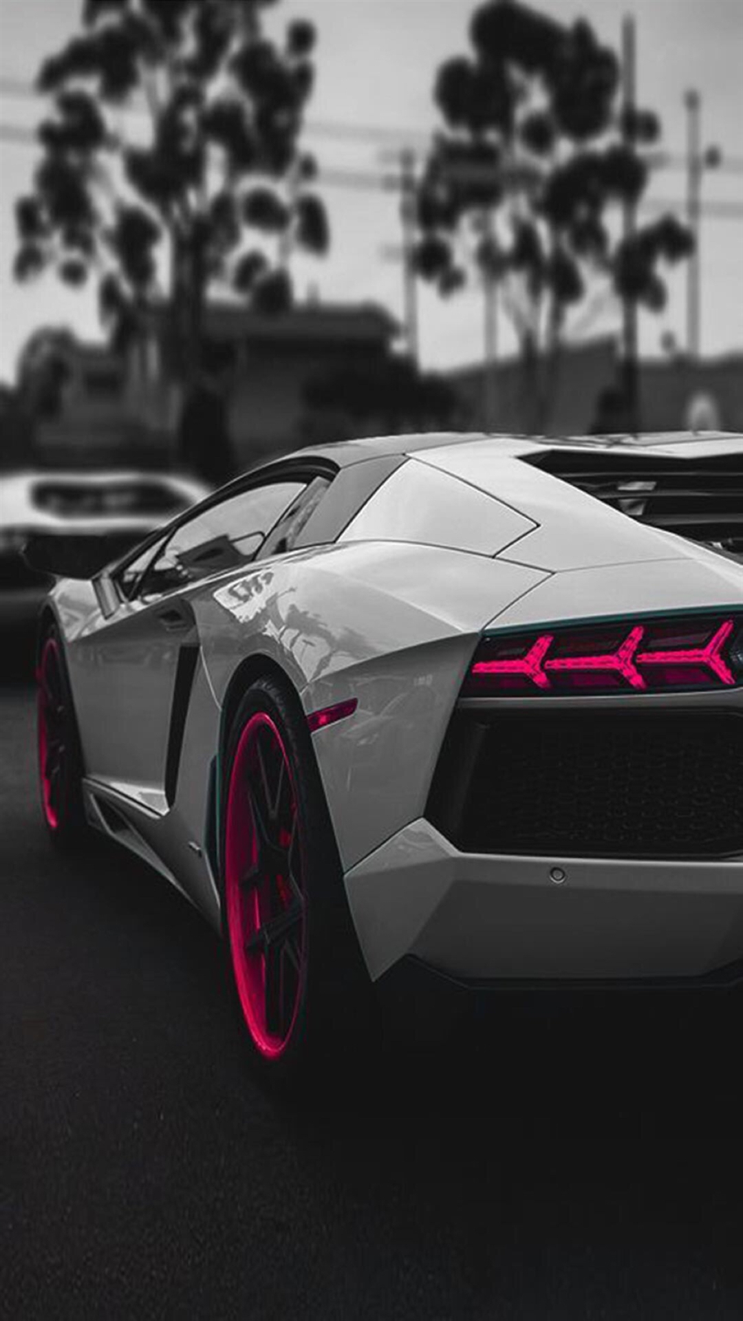 Pink And White Lamborghini - HD Wallpaper 