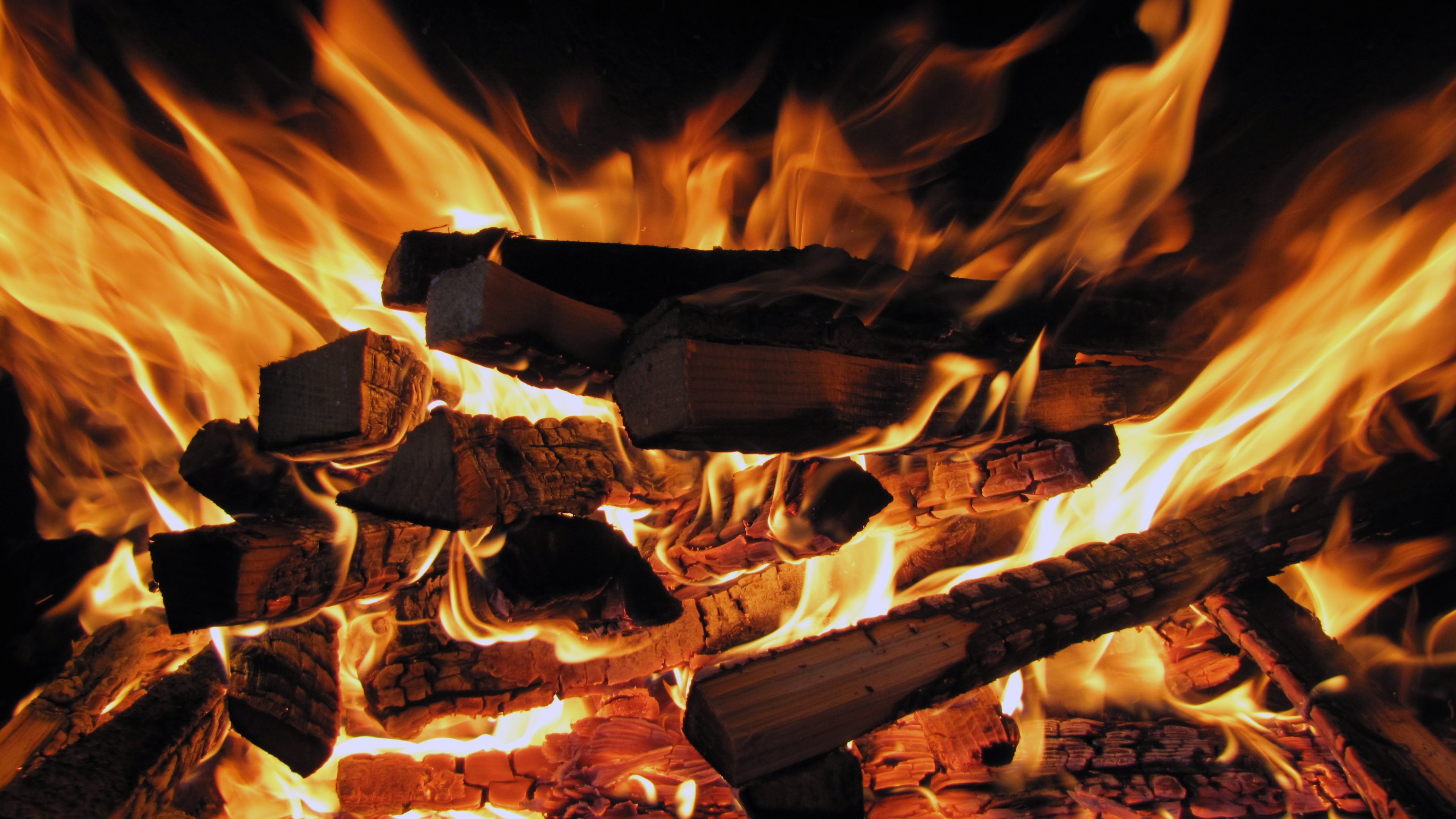 Fireplace Background Hd - HD Wallpaper 