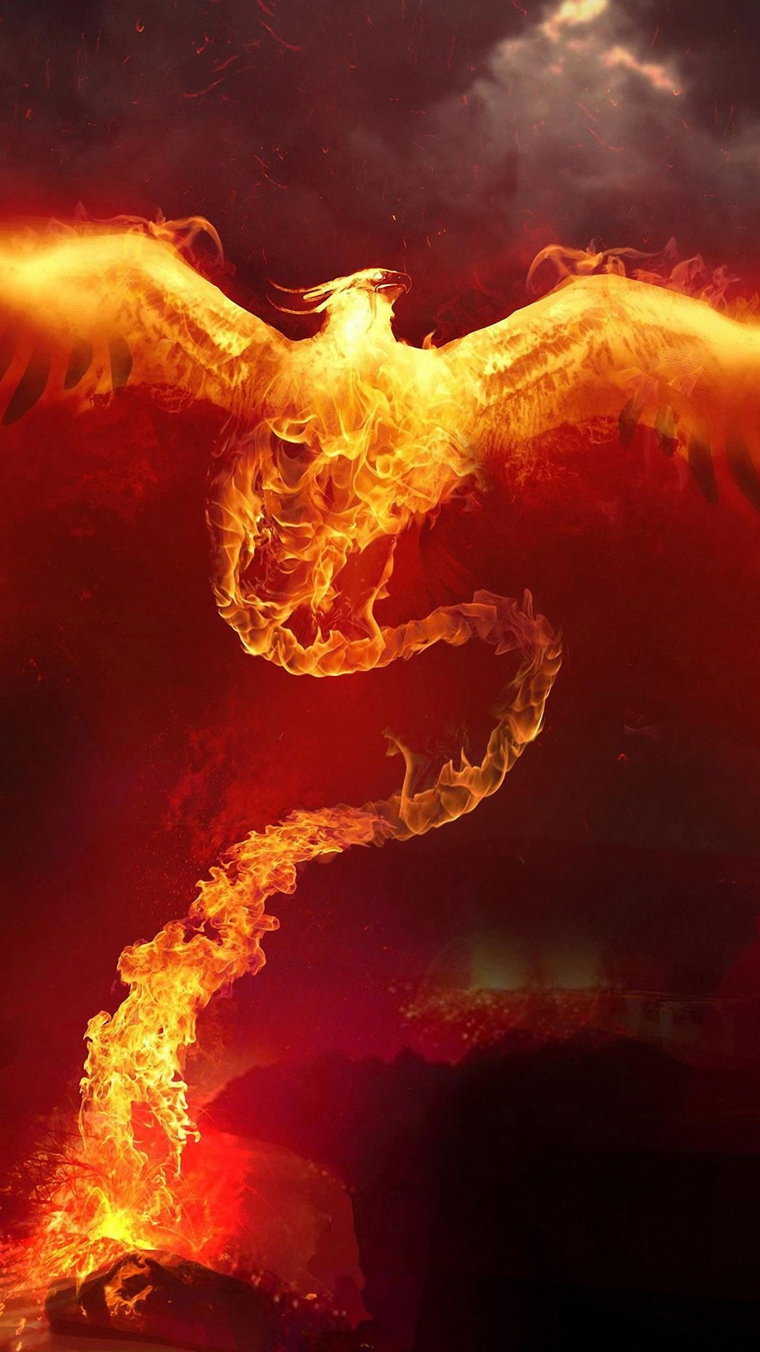 1080x1920, Hd Awesome Fire Phoenix Iphone 6 Plus Wallpapers - Iphone Wallpaper Fire - HD Wallpaper 