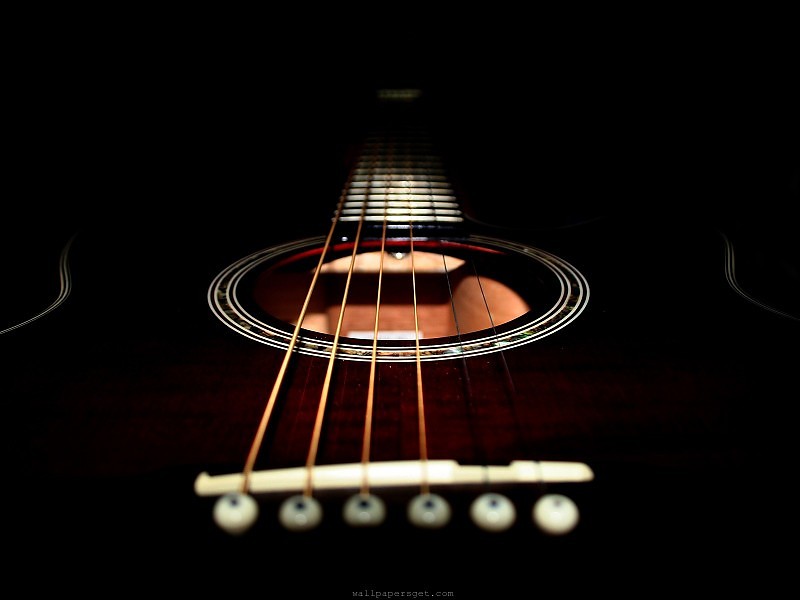 Guitar Wallpaper Hd 1080p - Abstract Music Instrument Photography - HD Wallpaper 