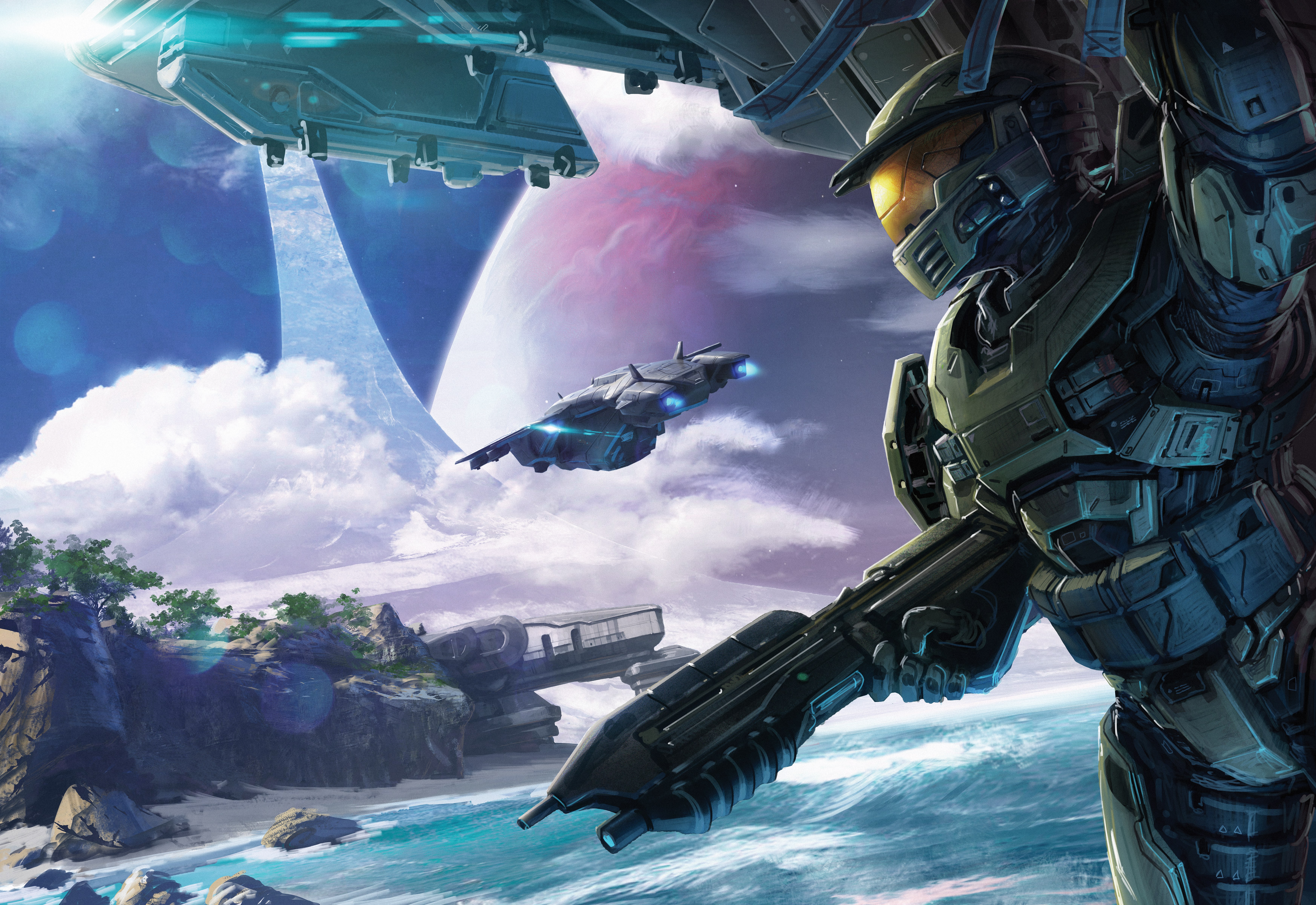 Halo Combat Evolved Art - HD Wallpaper 