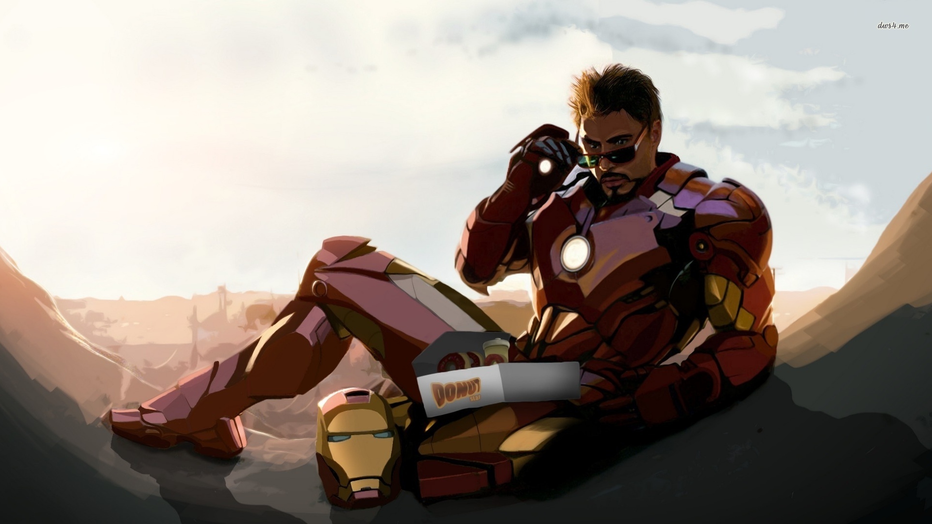 Tony Stark Iron Man 1 - HD Wallpaper 