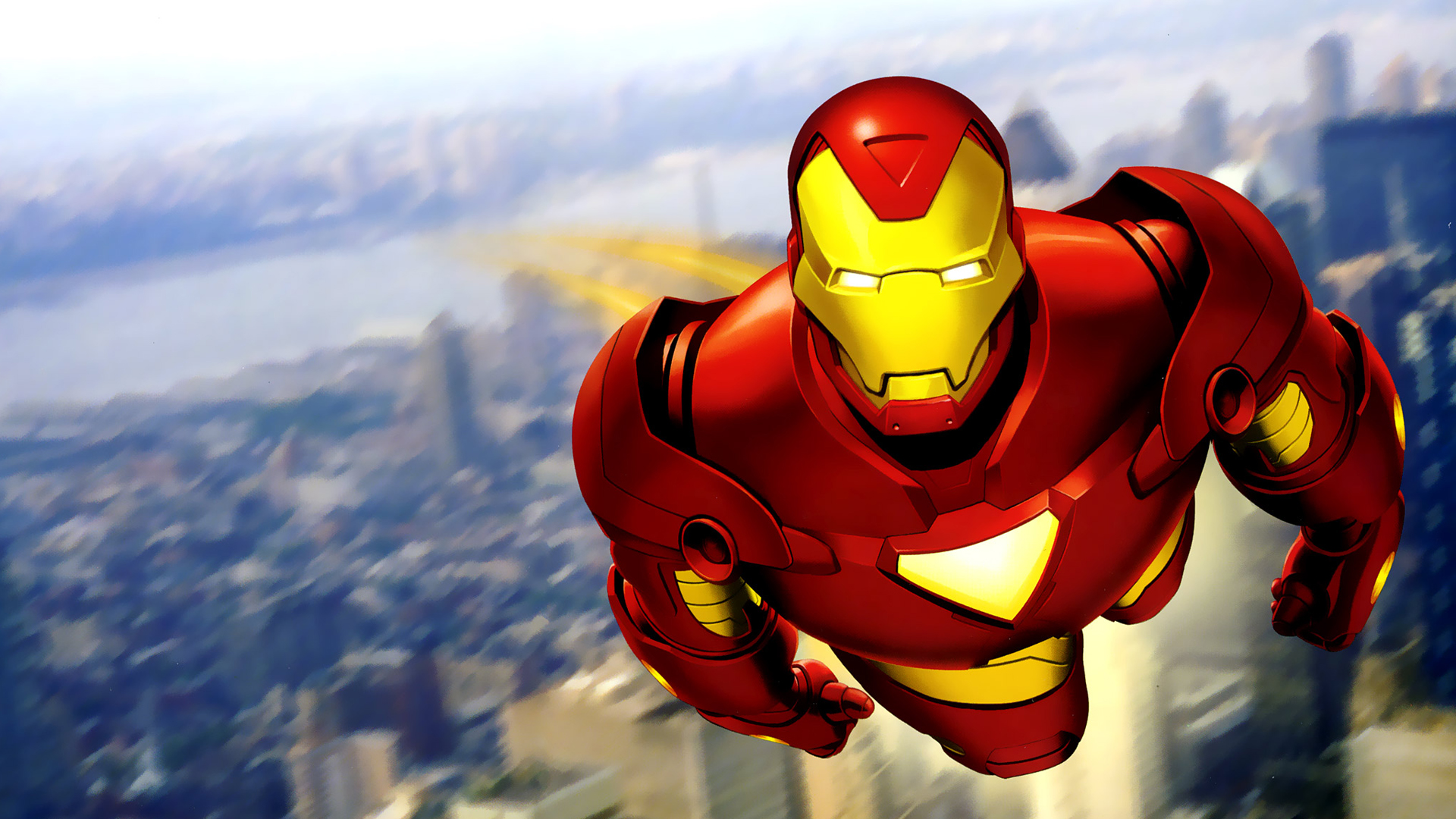 Iron Man 3d Cartoon - HD Wallpaper 