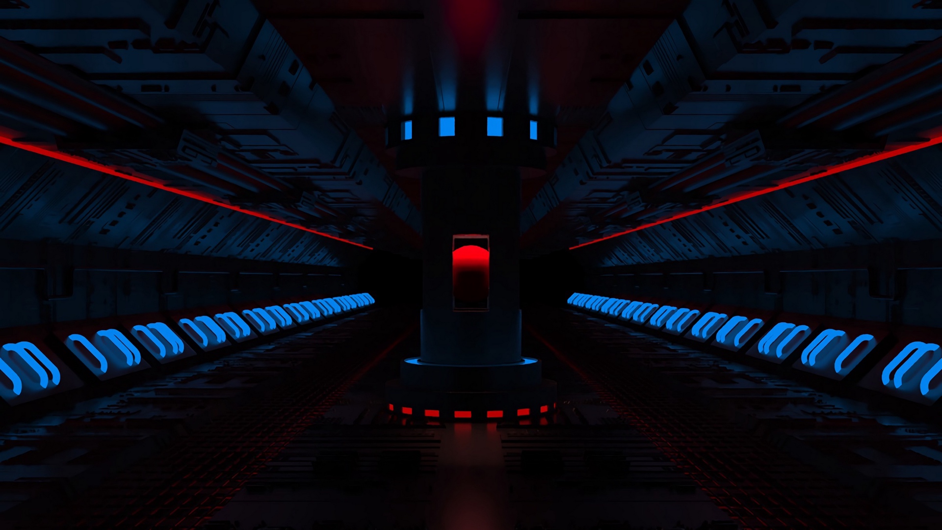 Blue Red Lights Background - HD Wallpaper 