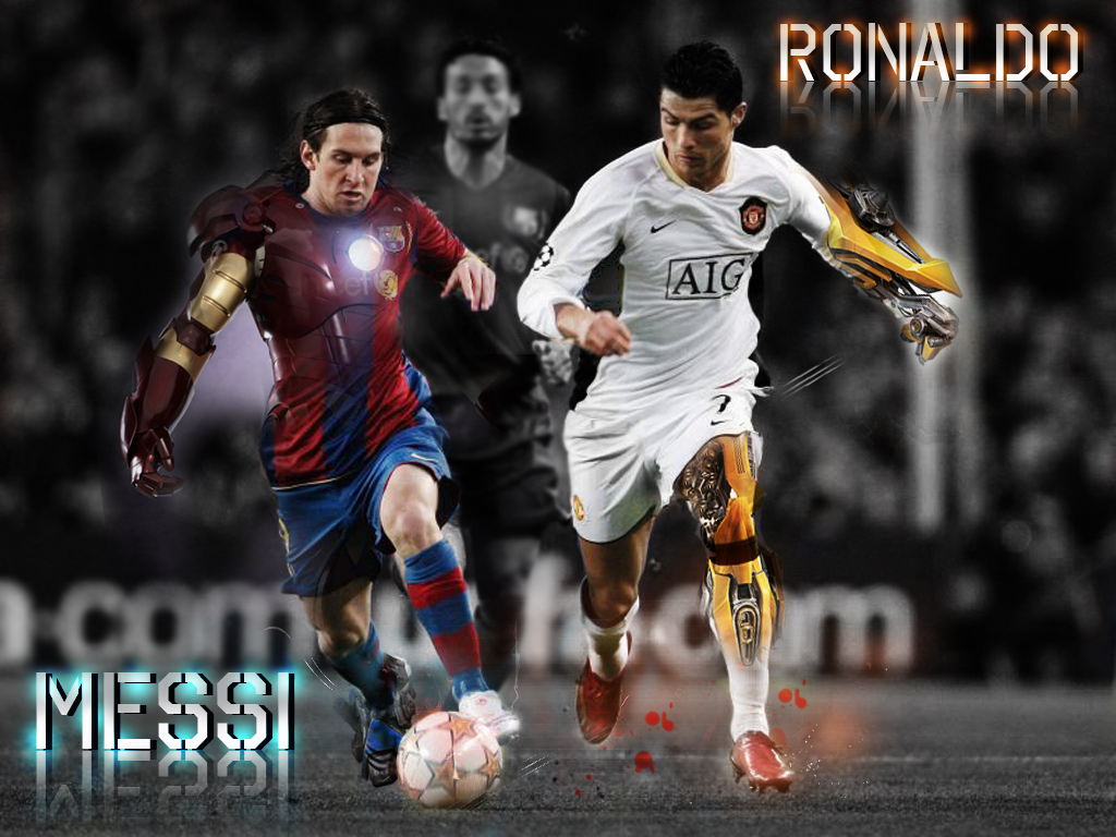Messi Vs Ronaldo Images Download - 1024x768 Wallpaper 