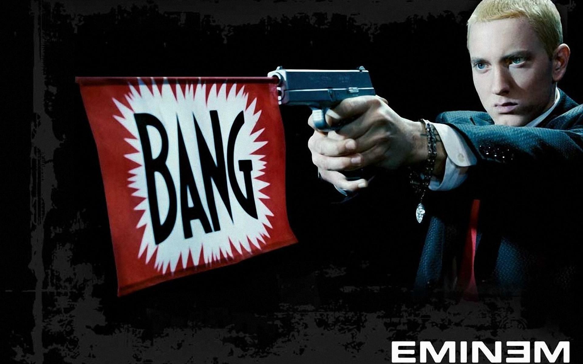 Eminem With A Gun - 1920x1200 Wallpaper 
