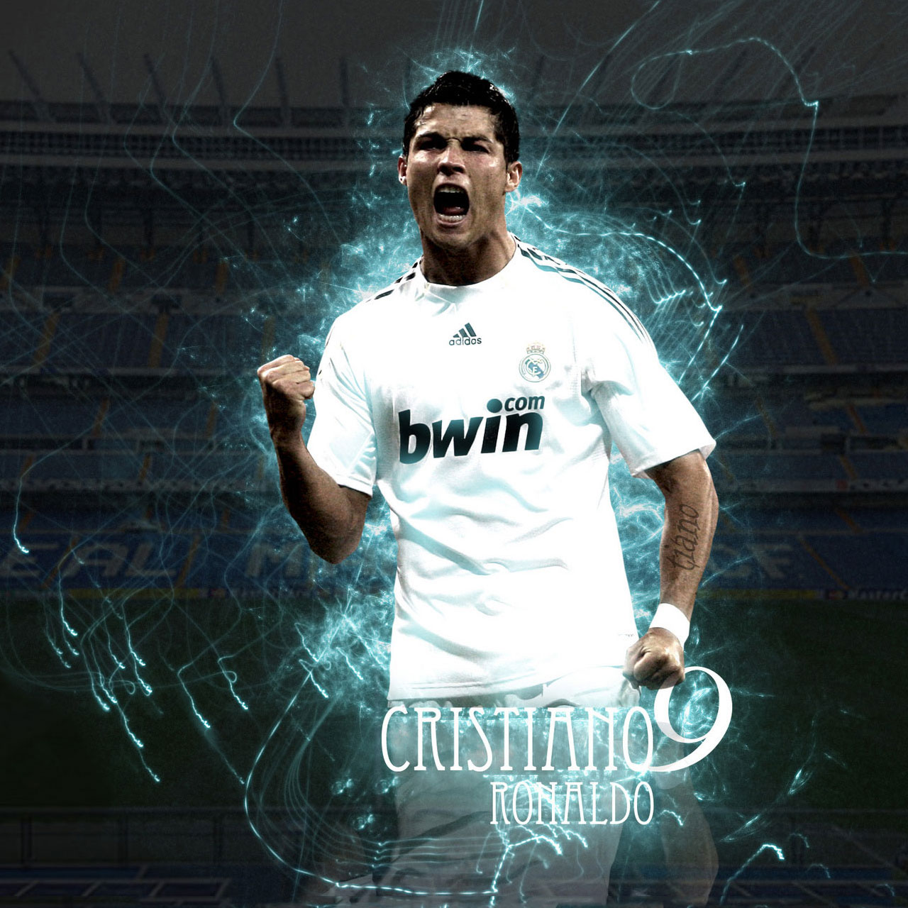 Cristiano Ronaldo Wallpaper - Cristiano Ronaldo On Fire - HD Wallpaper 
