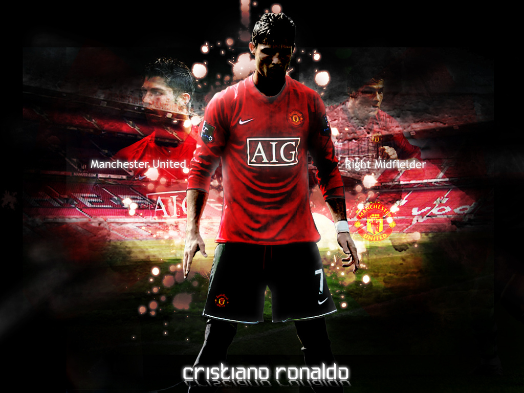 Cristiano Ronaldo Manchester Wallpaper - Cristiano Ronaldo Man Utd -  1024x768 Wallpaper 