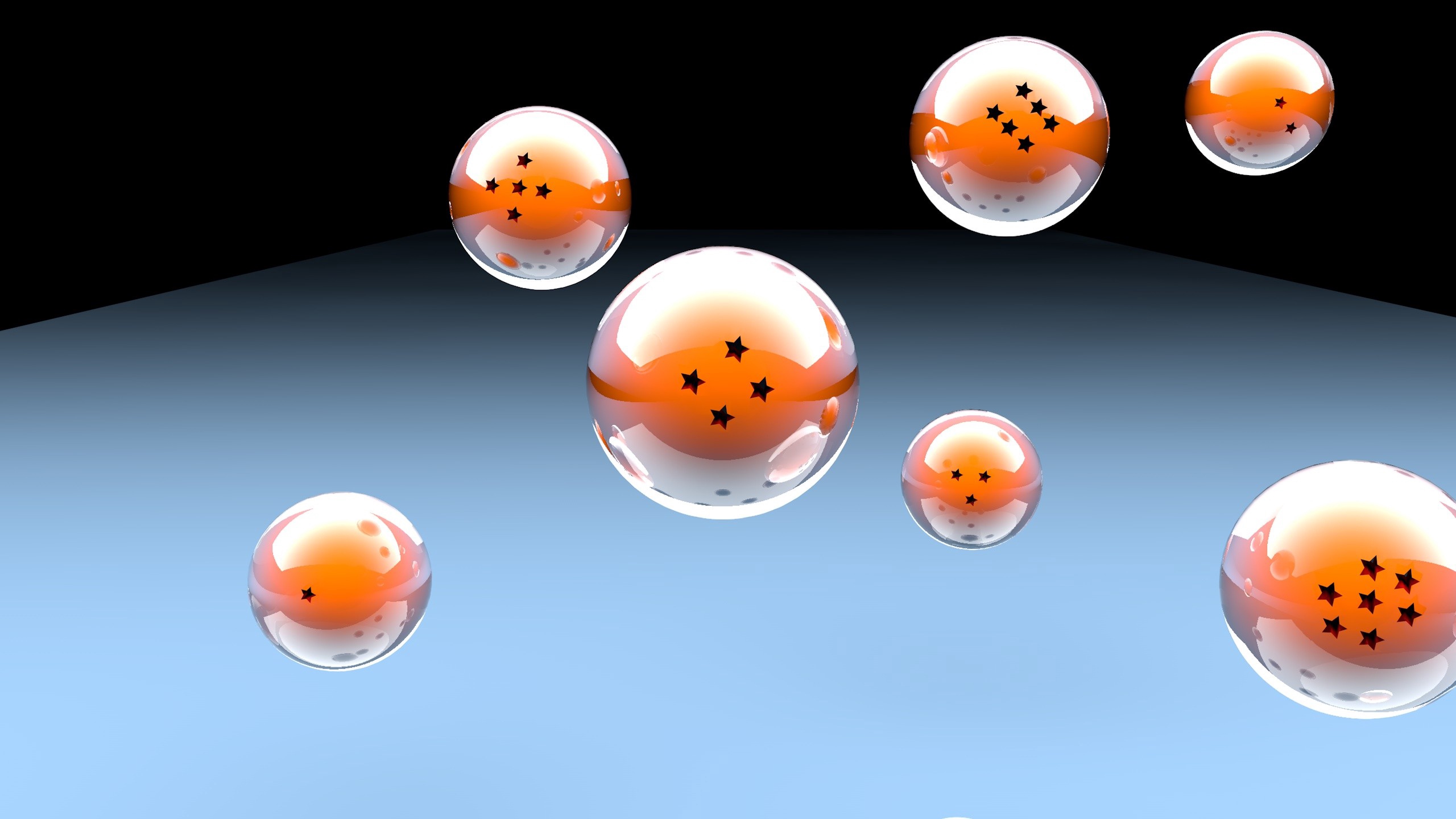 Wallpaper Dragon Ball Z, Dragon Ball, Balls, 3d, Stars - Dragon Ball Z Dragon Ball Backgrounds - HD Wallpaper 