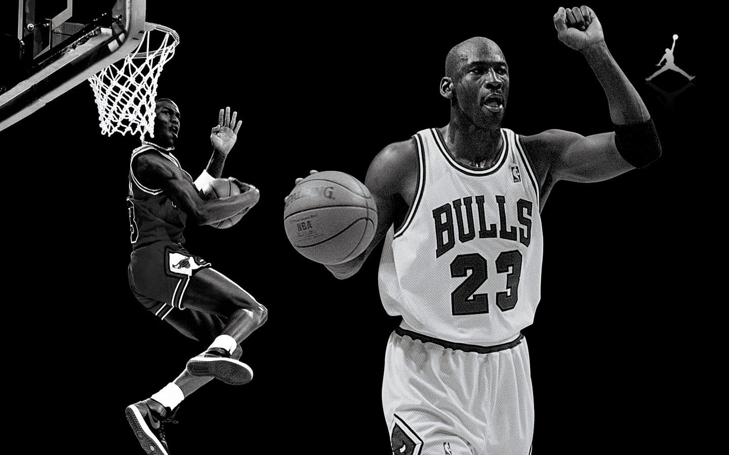 Michael Jordan Black Background - HD Wallpaper 