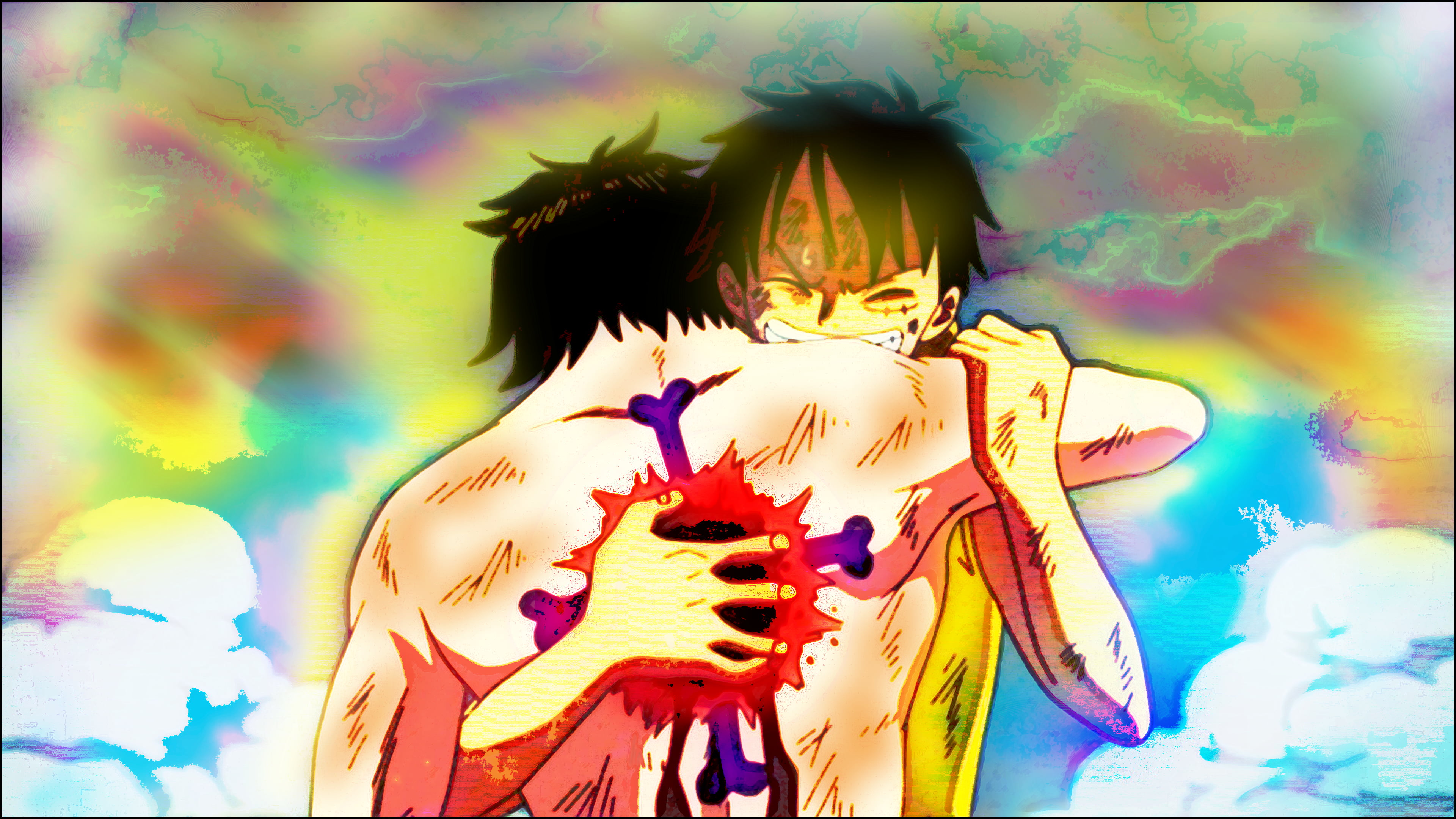 One Piece Wallpaper Ace And Luffy - HD Wallpaper 