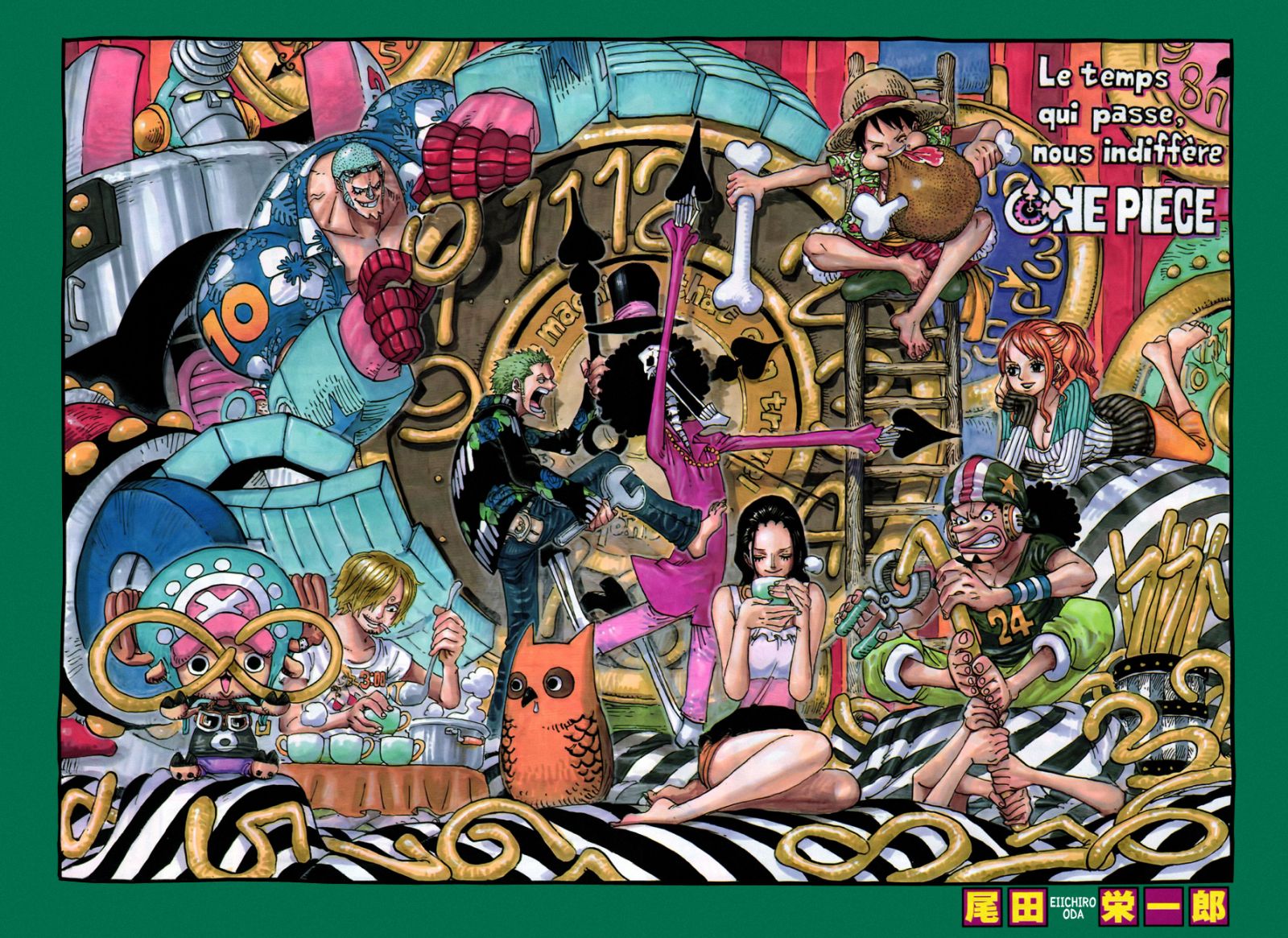 One Piece - Clock Wallpaper - One Piece Wallpaper Oda - HD Wallpaper 