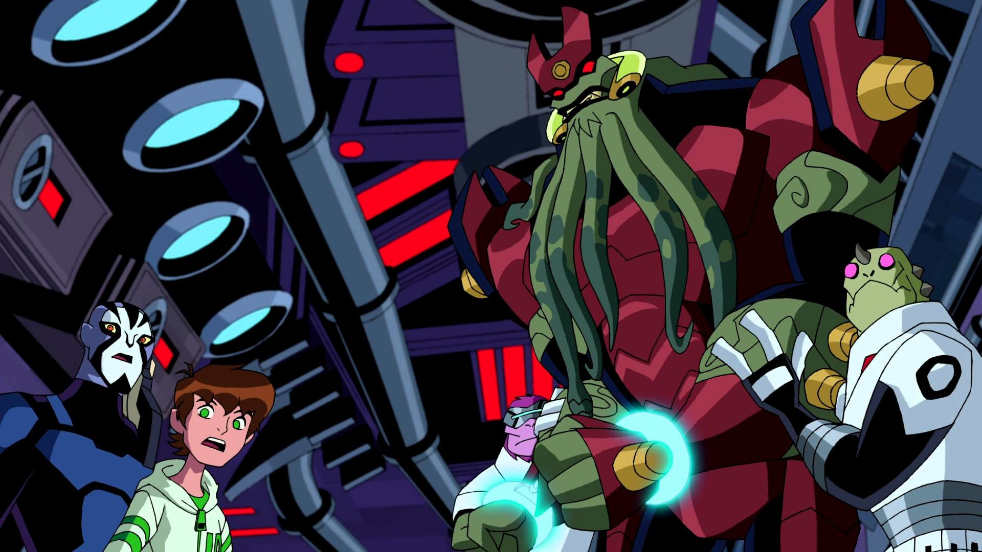 Wallpaper From Ben - Ben 10 And Vilgax - HD Wallpaper 