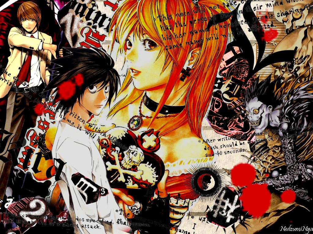 Death Note And Anime Image - Death Note Manga - 1024x768 Wallpaper -  