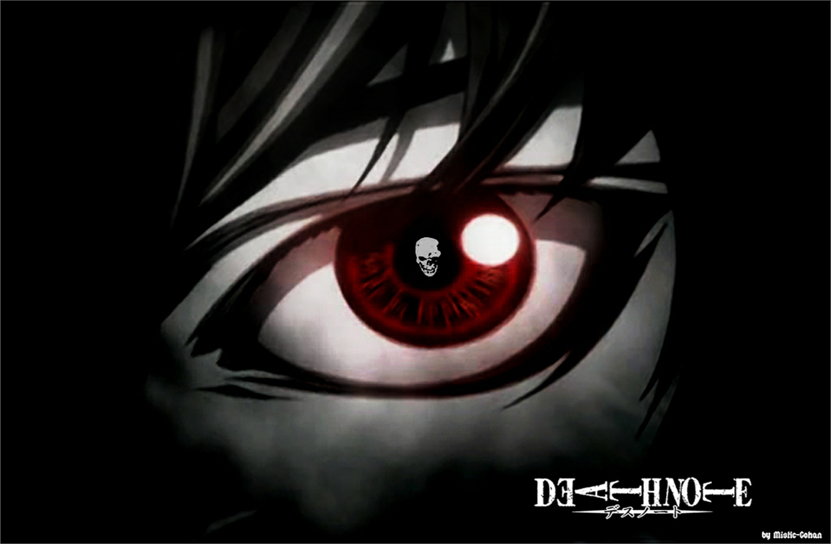 Death Note Wallpaper Windows - Death Note Eye - HD Wallpaper 