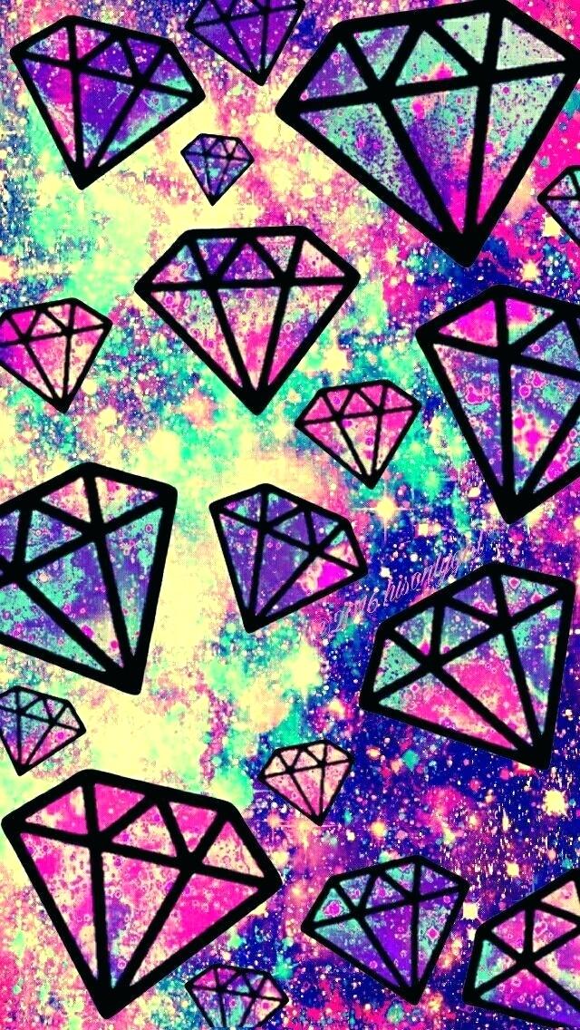 Gambar Wallpaper Diamond Wallpaper Galaxy Gambar Wallpaper - Vintage Diamond - HD Wallpaper 