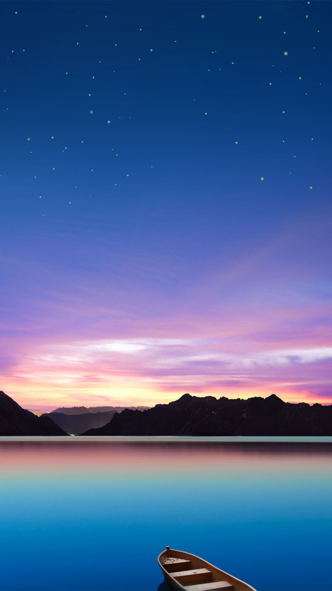 Wonderful Lake Night - Scenery Background For Phone - HD Wallpaper 