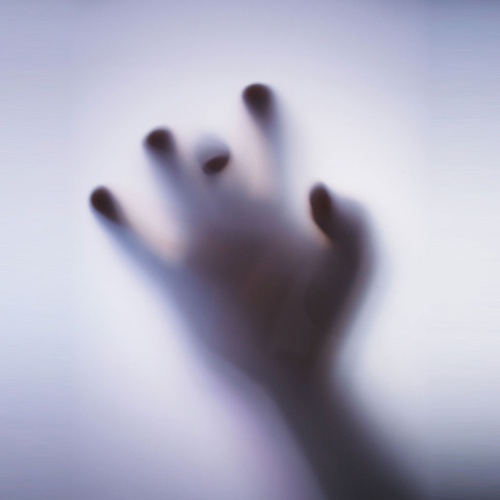 Hand Behind Glass - HD Wallpaper 