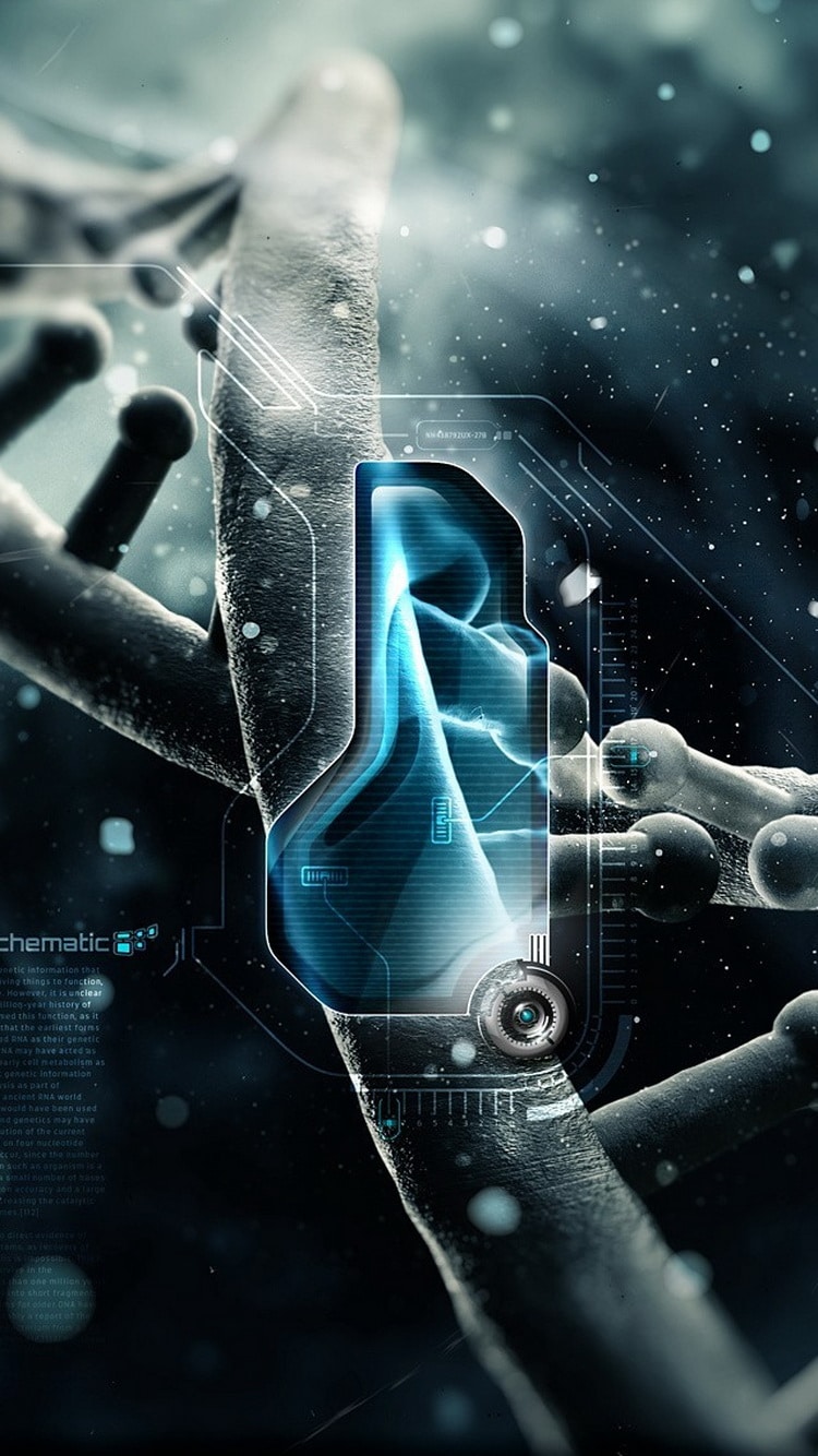 3d Iphone Background Images - Dna Wallpaper For Mobile - HD Wallpaper 