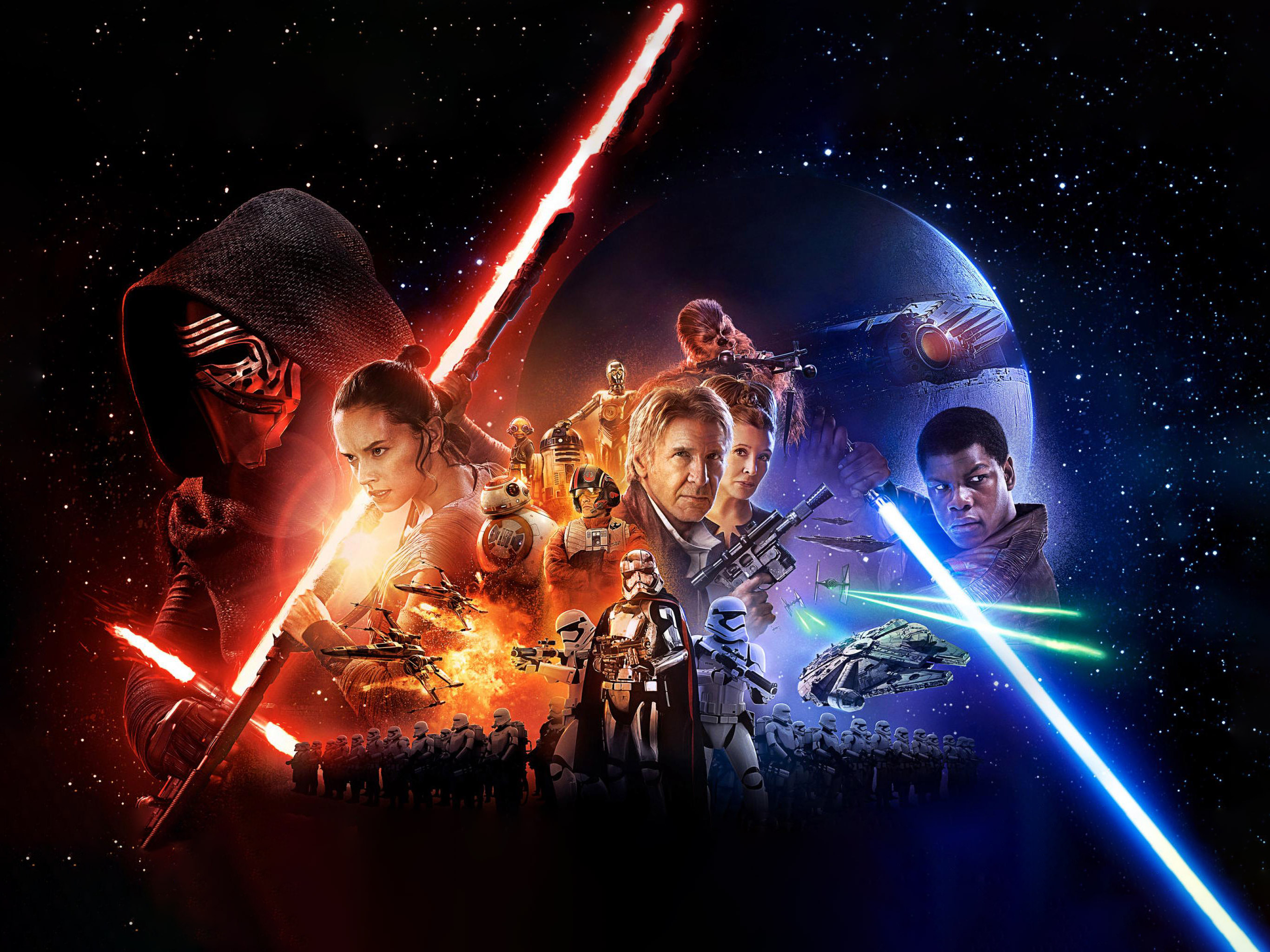 Star Wars The Force Awakens Wallpaper - Star Wars 7 - HD Wallpaper 