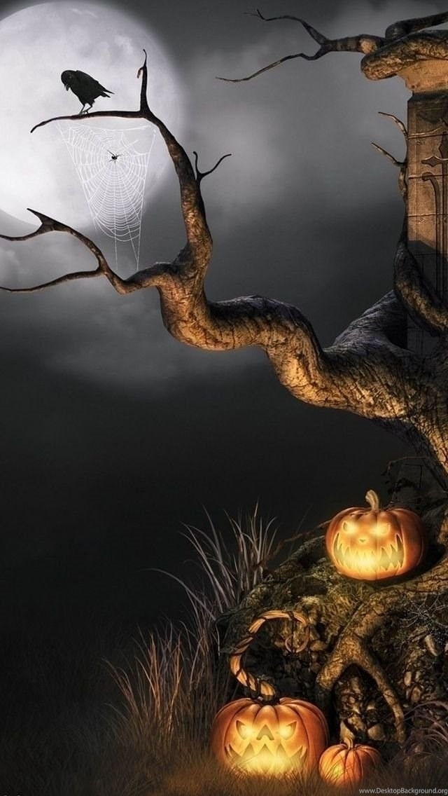 Halloween The Outskirts Iphone 5s Wallpapers Download - Обои На Айфон Хеллоуин - HD Wallpaper 