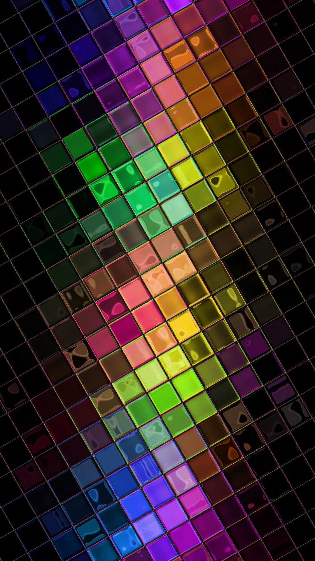 Colorful Squares In Hd Wallpapers - 1080p Phone Backgrounds - HD Wallpaper 