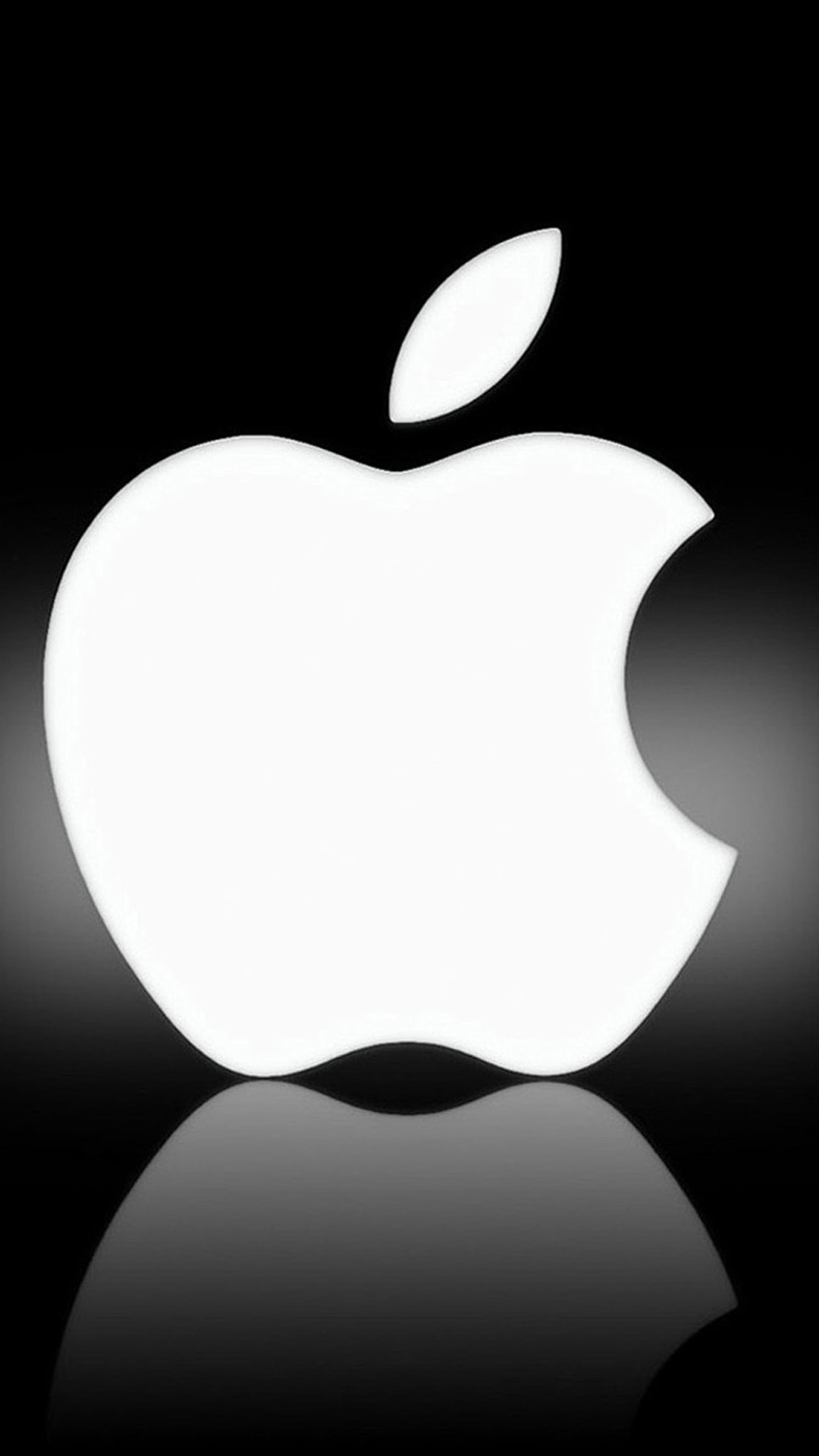 Free Wallpapers Apple Iphone - White Apple - HD Wallpaper 