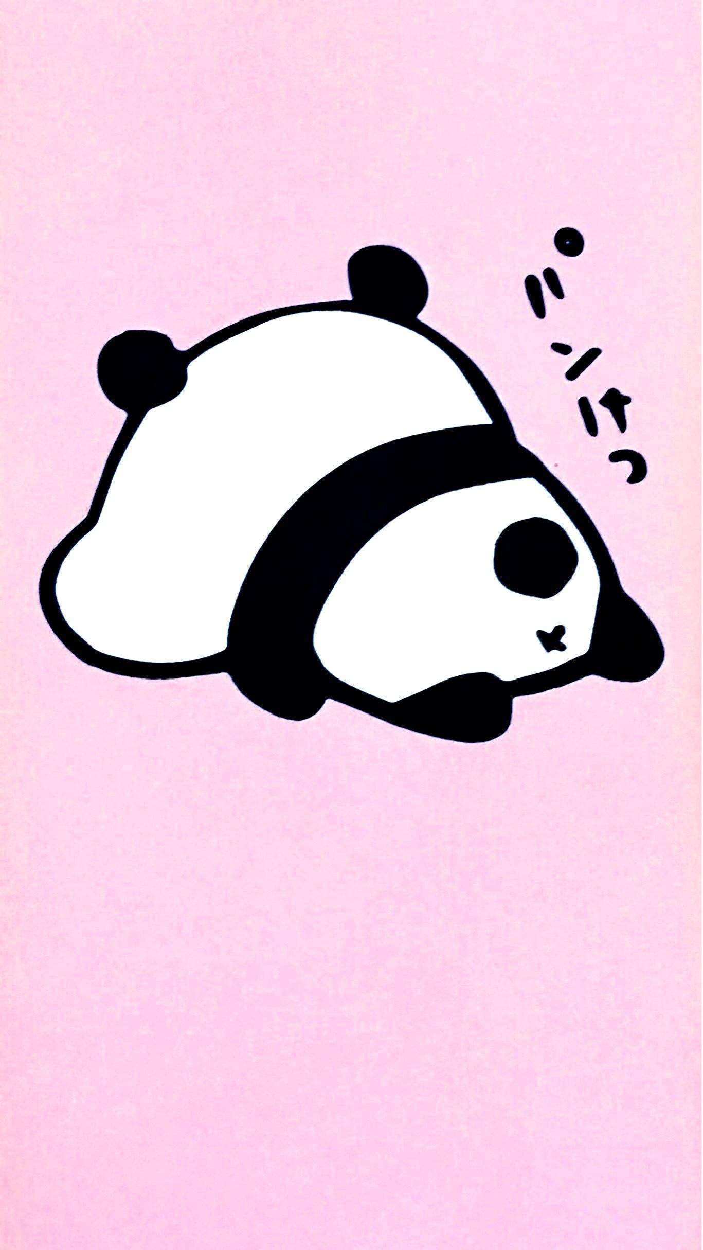 Pink Panda Wallpaper - Panda Pink - HD Wallpaper 