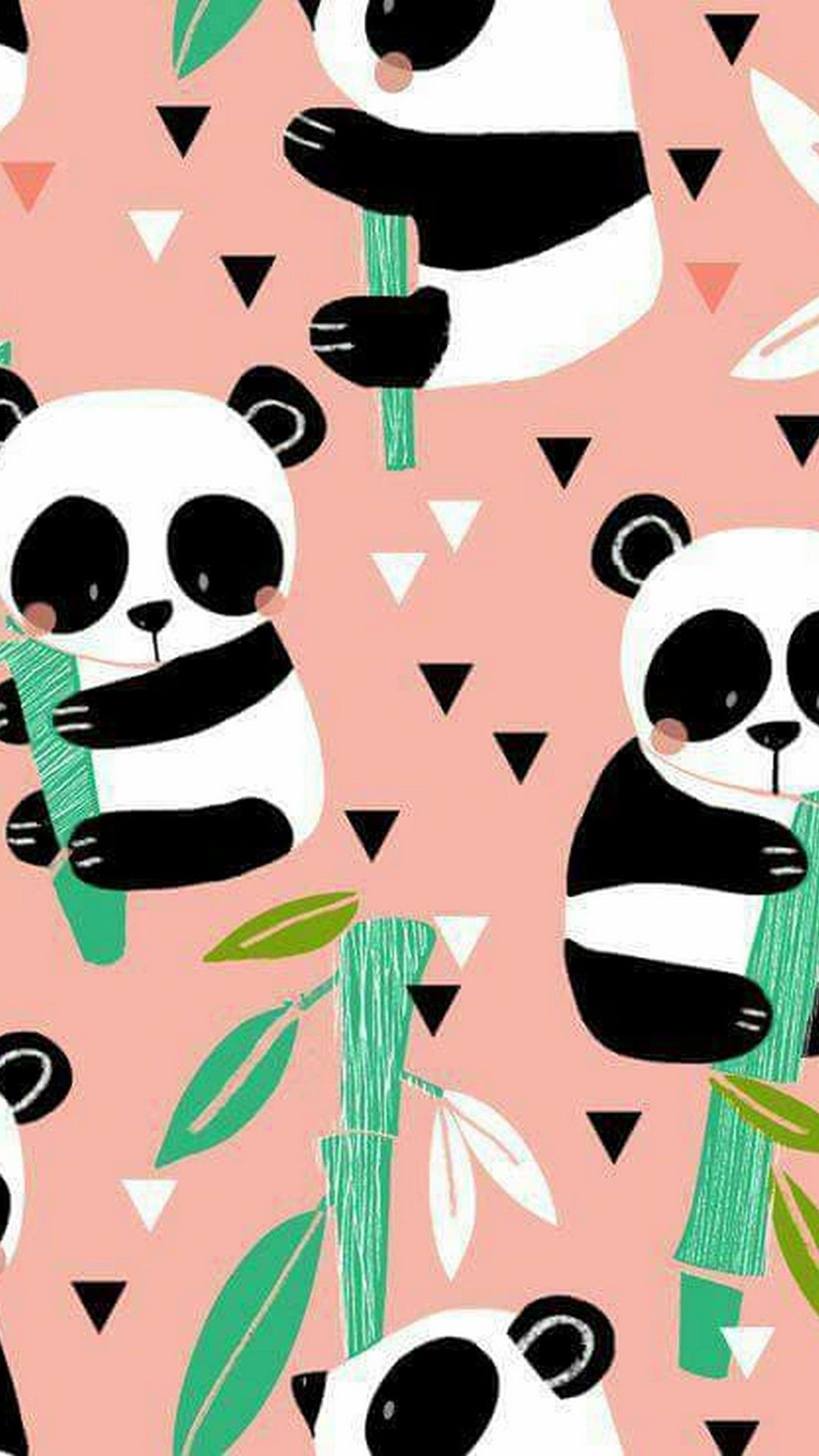 Pink Cute Panda Backgrounds - HD Wallpaper 