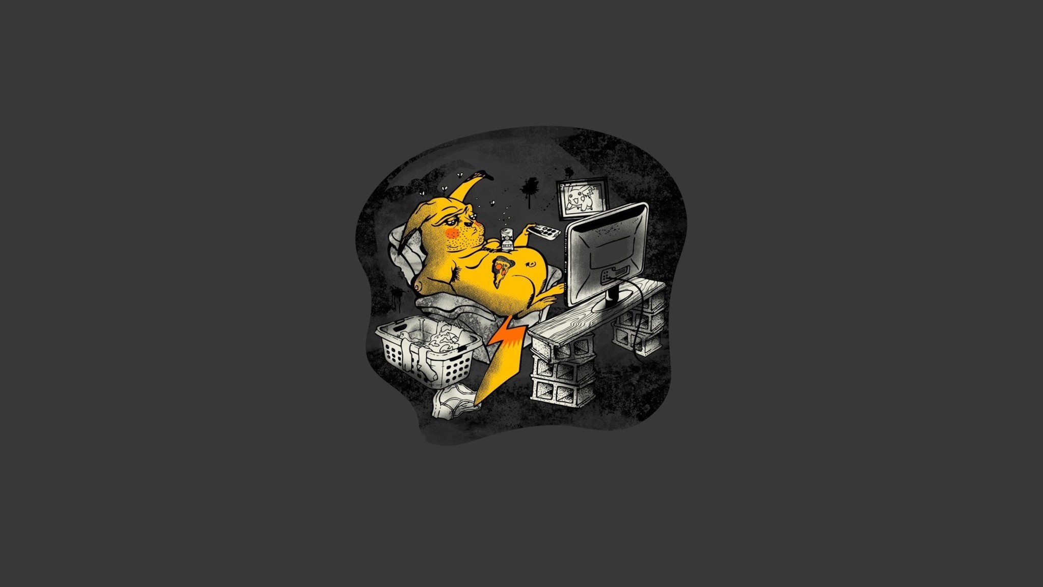 Pikachu Pokemon Abstract Cartoons Simple Wallpapers - Pokemon Star Wars - HD Wallpaper 