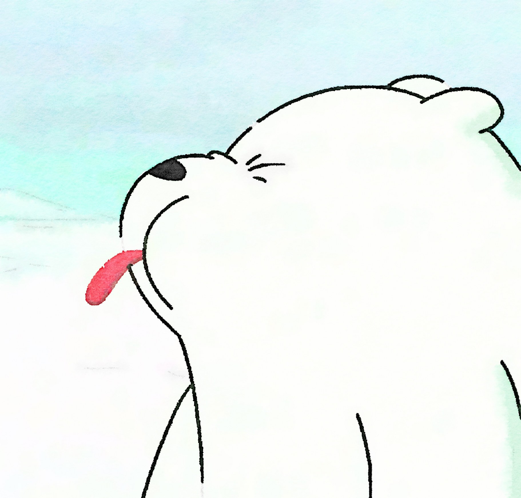 Cute We Bare Bears Ice Bear - HD Wallpaper 