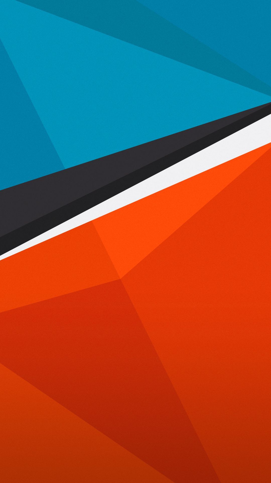 Simple Wallpaper For Phone - Abstract Orange And Blue - HD Wallpaper 