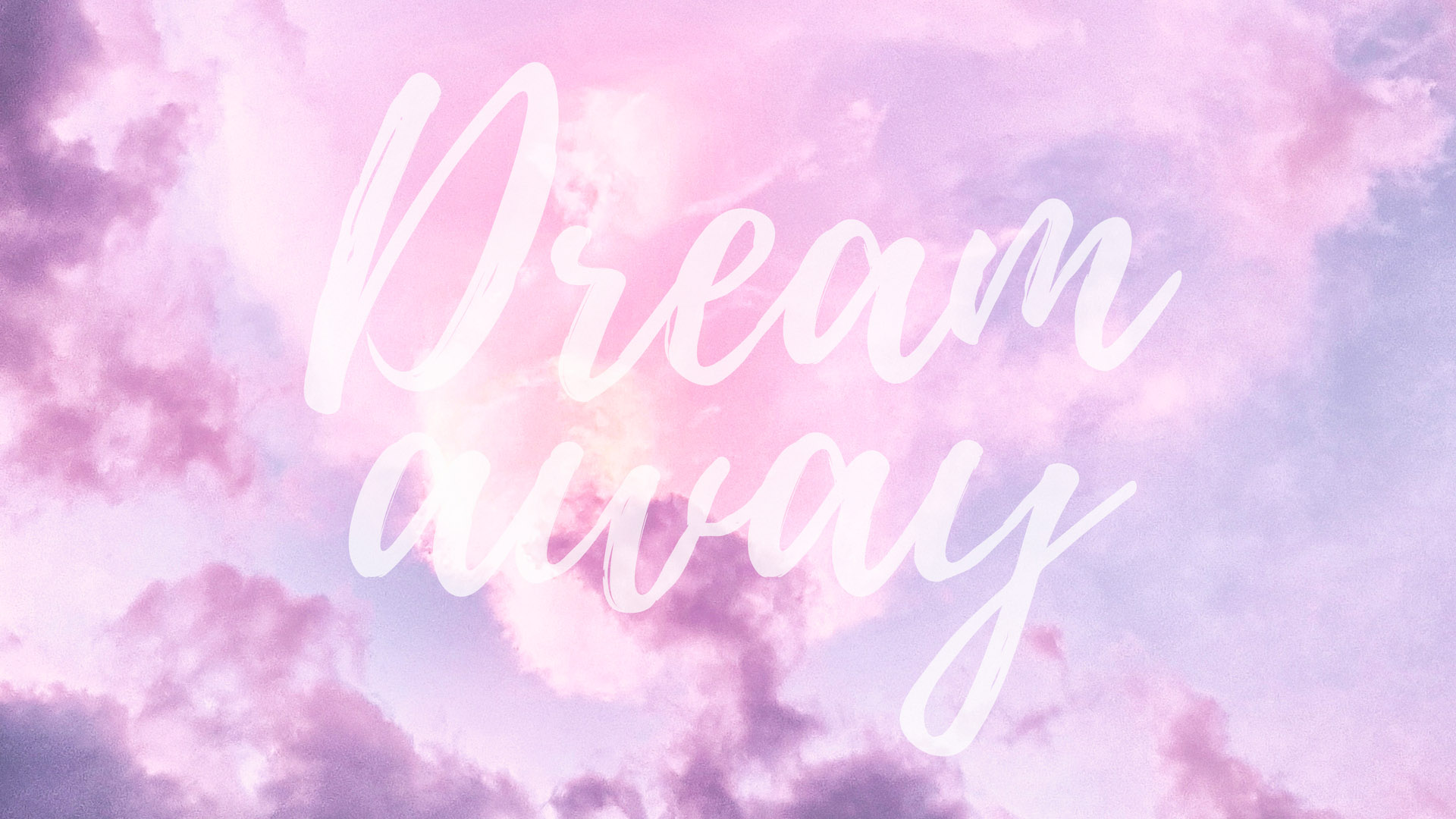 Dream Away Quote Desktop Mac Wallpaper By Preppywallpapers - Pastel Cute Backgrounds For Desktop - HD Wallpaper 