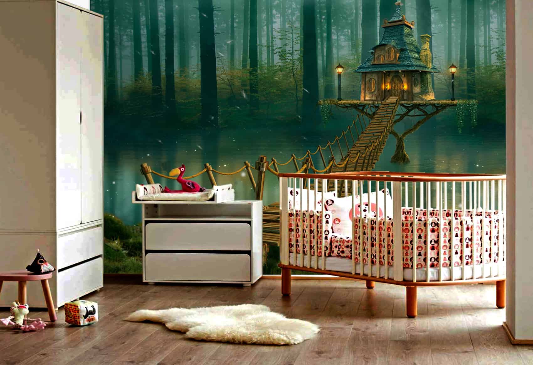 Fairy Tree Baby Room - HD Wallpaper 