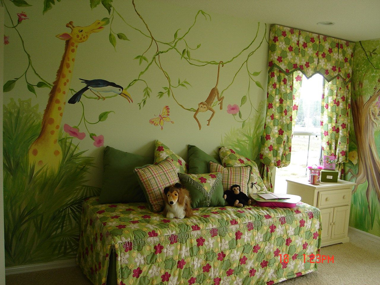 Unisex Childrens Wallpaper 66) Group Wallpapers - Jungle Bedroom Ideas For Walls - HD Wallpaper 