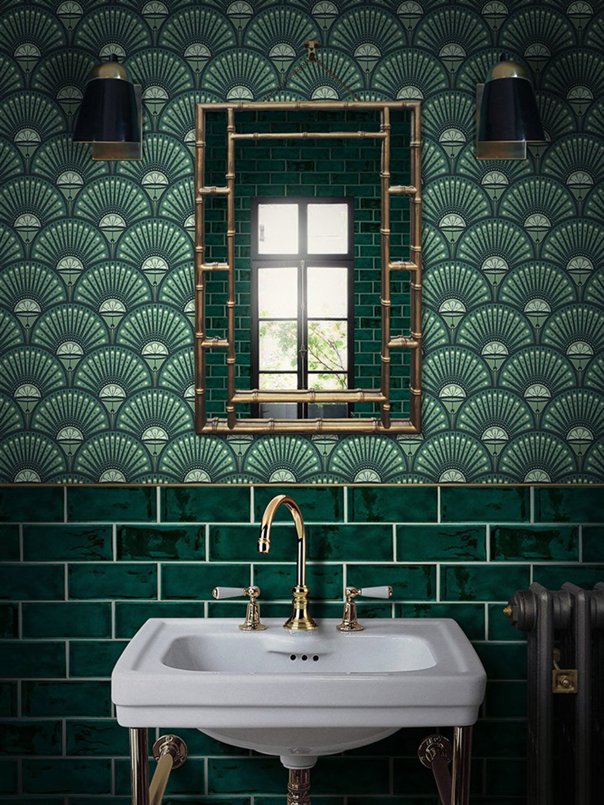 Interior Designer Sophie Robinson Discusses And Advises - Deep Green Bathroom Tiles - HD Wallpaper 