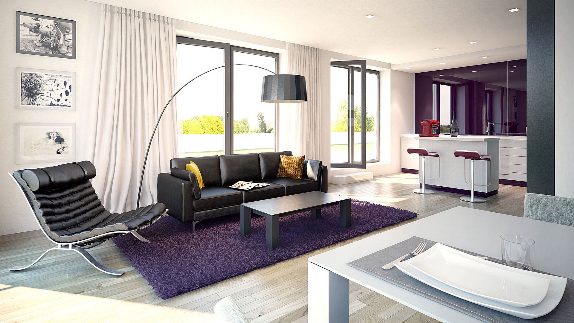 Wallpaper Interior, Design, Living Room, Furniture, - Interior Design Living Room Hd - HD Wallpaper 